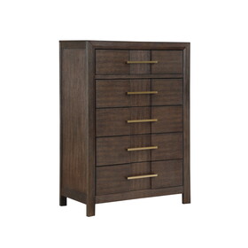 Kenzo Modern Style Chest Made with Wood in Walnut B009139181