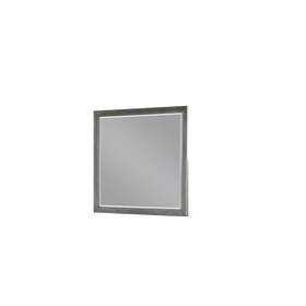 Kenzo Modern Style Mirror Made with Wood in Gray B009139193