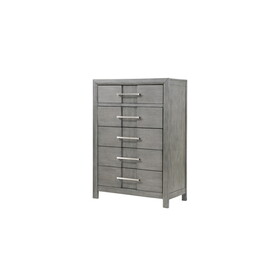 Kenzo Modern Style Chest Made with Wood in Gray B009139194