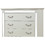 Milan Mirror Framed Chest made with Wood in White B00956628