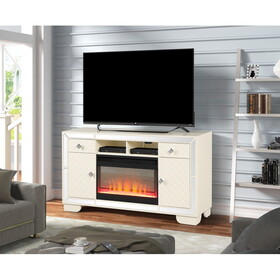 Madison TV Stand with Electric Fireplace in Beige B00969710