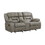 Denali Faux Leather Upholstered Loveseat Made with Wood Finished in Gray B00977494