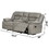 Denali Faux Leather Upholstered Loveseat Made with Wood Finished in Gray B00977494