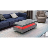 Ria Modern & Contemporary Style Built in LED Style Coffee Table in Gray color Made with Wood & Glossy Finish B009P151367