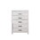 Denver Modern Style 5-Drawer Chest Made with Wood in Gray B009P152659