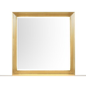 Obsession Contemporary Style Mirror Made with Wood & Gold Finish B009P152665