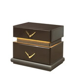 Dunhill Modern Style 2-Drawer Night stand Made with Wood in Brown B009P155282