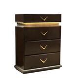 Dunhill Modern Style 4-Drawer Chest Made with Wood in Brown B009P155283