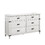 Loretta Modern Style 6- Drawer Dresser Made with Wood in Antique White B009P155304