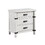 Loretta Modern Style 3-Drawer Night stand Made with Wood in Antique White B009P155306