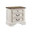 Noble Traditional Style 3-Drawer Night stand Made with Wood in Antique White B009P168860