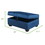Omega Velvet Upholstery Contemporary Ottoman with Storage Made with Wood Navy B009P169821