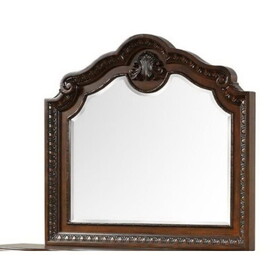 Traditional Style Mirror Made with Wood frame in Walnut B009P225187