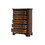 Traditional Style 5-Drawer Chest with metal drawer pulls Made with Wood in Walnut B009P225189