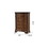 Traditional Style 5-Drawer Chest with metal drawer pulls Made with Wood in Walnut B009P225189