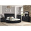 Hazel Queen 4 pc Bedroom Set Made with Wood in Black Color B009S00804