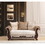 Carmen Loveseat Made with Chenille Upholstery in Beige Color B009S00973