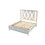 Crystal Queen Storage Bed Made with Wood Finished in White B009S00974