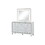 Crystal Queen 4 pc Storage Wood Bedroom Set Finished in White B009S00976