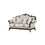 Gloria Traditional Style 2PC button tufted Living Room Set B009S01064