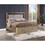 Medusa King 4PC Bedroom set Made with Wood in Gold B009S01073
