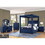 B009S01167 Navy+Wood+Box Spring Not Required+King+Wood