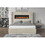 Lizelle Upholstery Wooden Queen 5 PC Bedroom set with Ambient lighting in Beige Velvet Finish B009S01239