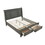 Jackson Modern Style Queen Bed Made with Wood & Rustic Gray Finish B009S01258