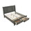 Jackson Modern Style King Bed Made with Wood & Rustic Gray Finish B009S01259