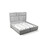 Da Vinci Modern Style Queen Bed Made with Wood in Gray B009S01296