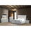 Da Vinci Modern Style 4 pc King Bedroom Set Made with Wood in Gray B009S01300