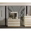 Delfano Modern Style 5 pc King Bedroom Set Made with Wood in Beige B009S01307