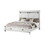 Loretta Modern Style 4 pc King Bedroom Set Made with Wood in Antique White B009S01324