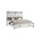 Loretta Modern Style 4 pc King Bedroom Set Made with Wood in Antique White B009S01324
