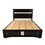 Matrix Traditional Style Full 4 Piece Storage Bedroom set made with Wood in Black B009S01342