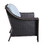 Wicker Club Chair, Light Blue B01051428