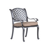 Sparta Dining Arm Chair, Dupione Brown B01051444
