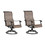 Patio Outdoor Sling Swivel Rocker with Aluminum Frame, All-Weather Furniture, Set of 2 B01051450