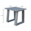 Outdoor Indoor Aluminum Square End Table/Side Table, Powdered Pewter B01051497