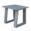 Outdoor Indoor Aluminum Square End Table/Side Table, Powdered Pewter B01051497