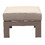 Patio Indoor Outdoor Aluminum Ottoman Footstool with Cushion, Wood Grained/Cast Silver B01051500