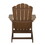 Key West Outdoor Plastic Wood Adirondack Chair, Patio Chair for Deck, Backyards, Lawns, Poolside, and Beaches, Weather Resistant, Brown B01091010