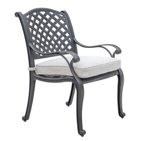 Outdoor Dining Chair with Cushion, Sandstorm B010P156182