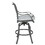 Outdoor Aluminum Swivel Barstools with Cushions, Set of 2, Golden Gauze B010P157982