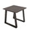 Colorado Outdoor Patio Furniture - Brown Cast Aluminum Square Side Table B010P164326