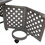 Cast Aluminum Propane Gas Firepit Table, Chat Height B010S00424