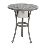 21 inches Cast Aluminum Round Table with Ice Bucket B010S00425