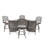 5 Piece Cast Aluminum Bar Set with Cushion B010S00436
