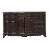 Cherry Finish Formal Bedroom Furniture 1pc Dresser w 9x Drawers Bottom Cabinet Adjustable Shelf Traditional Design Wooden Furniture B011104402