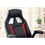 Stylish Office Chair Upholstered 1pc Comfort Adjustable Chair Relax Gaming Office Chair Work Black and Red Color Padded Armrests B011104807